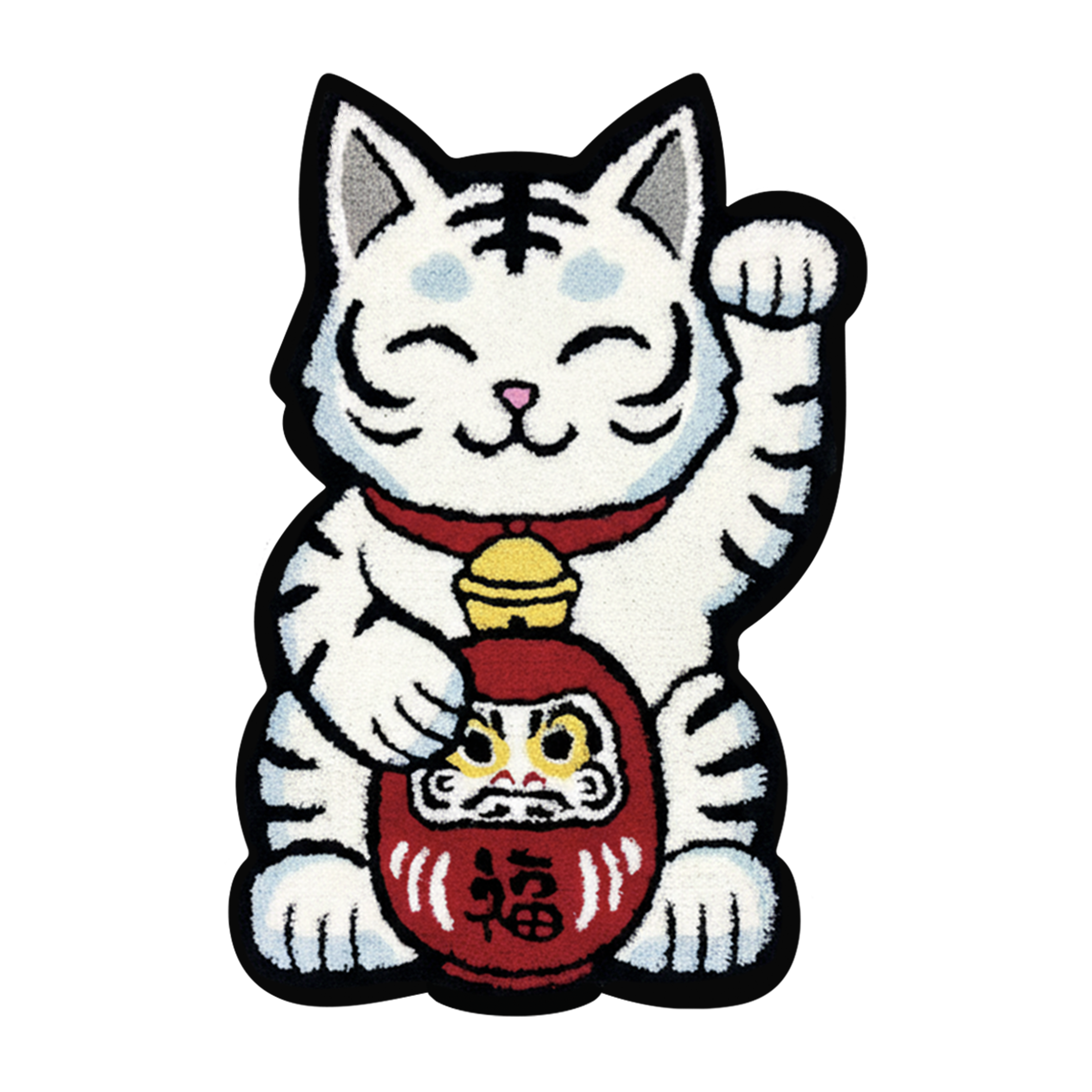 Daruma Tiger Cat White (New)