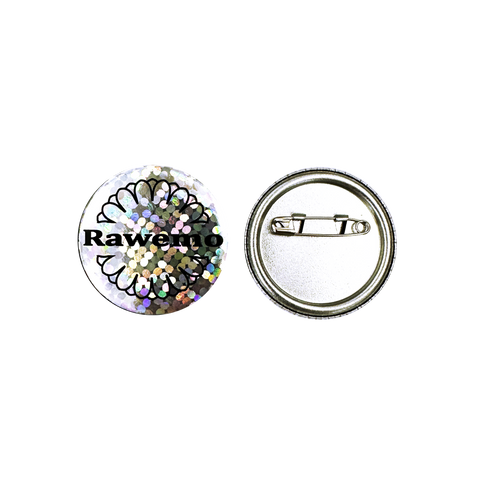 Rawemo Floral Logo Knit Beanie - White