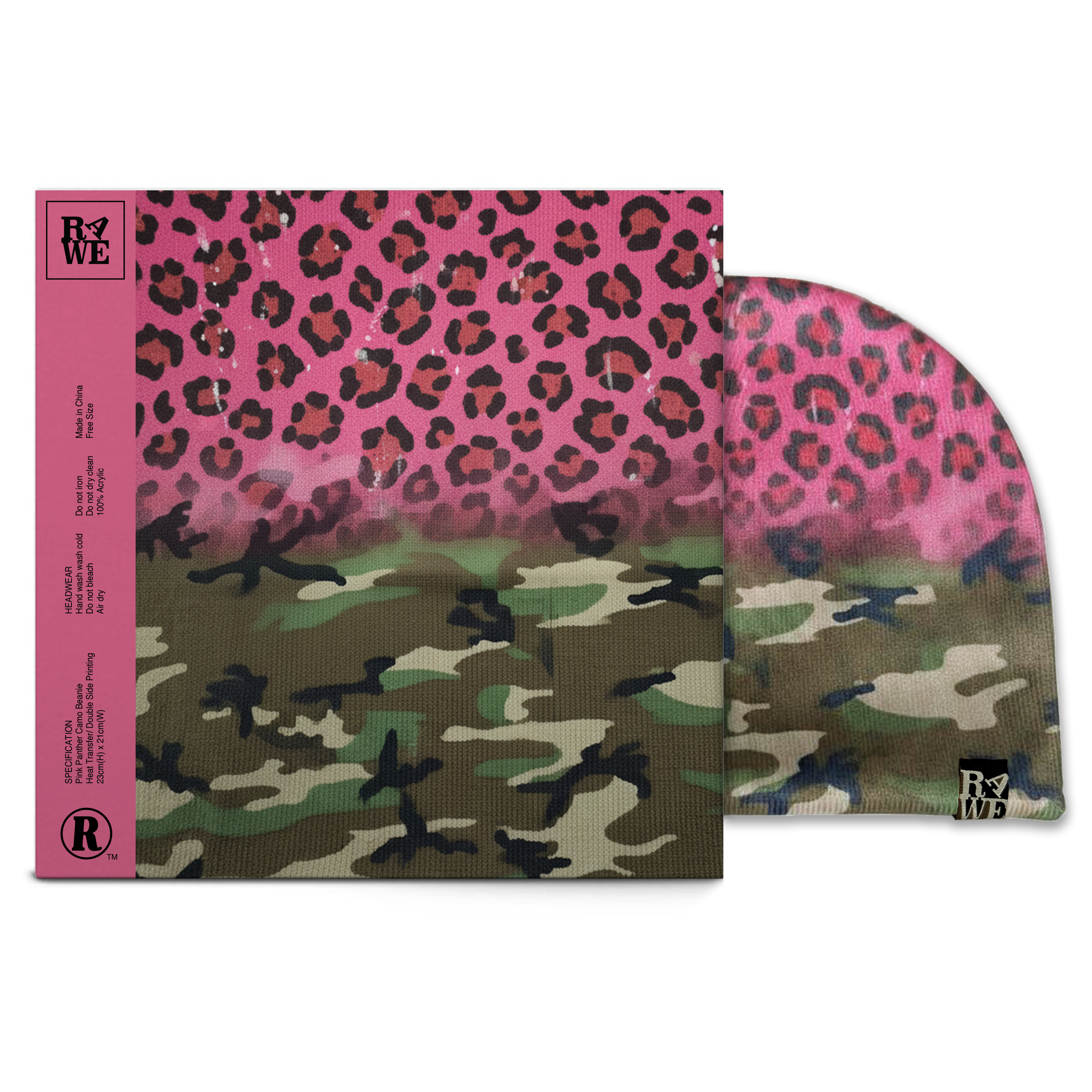 Pink Panther Camo Beanie (New)