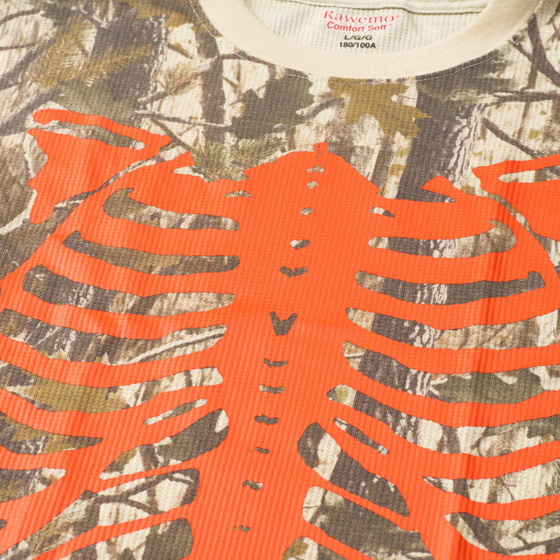 Bootleg Realtree Camo Skeleton Thermal Crew - Orange (New)