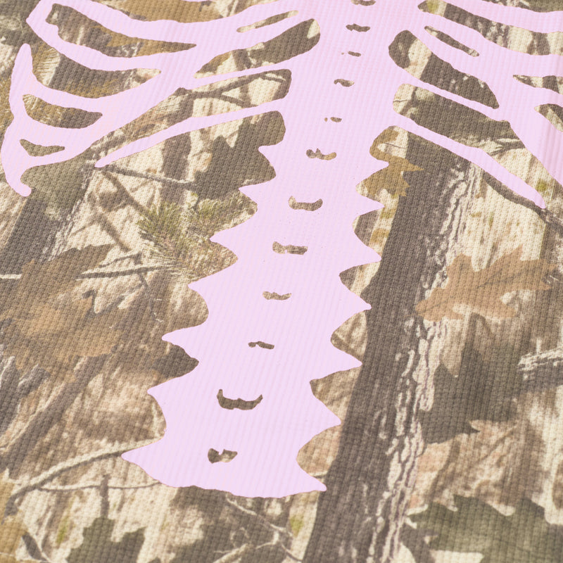 Bootleg Realtree Camo Skeleton Thermal Crew - Pink (New)