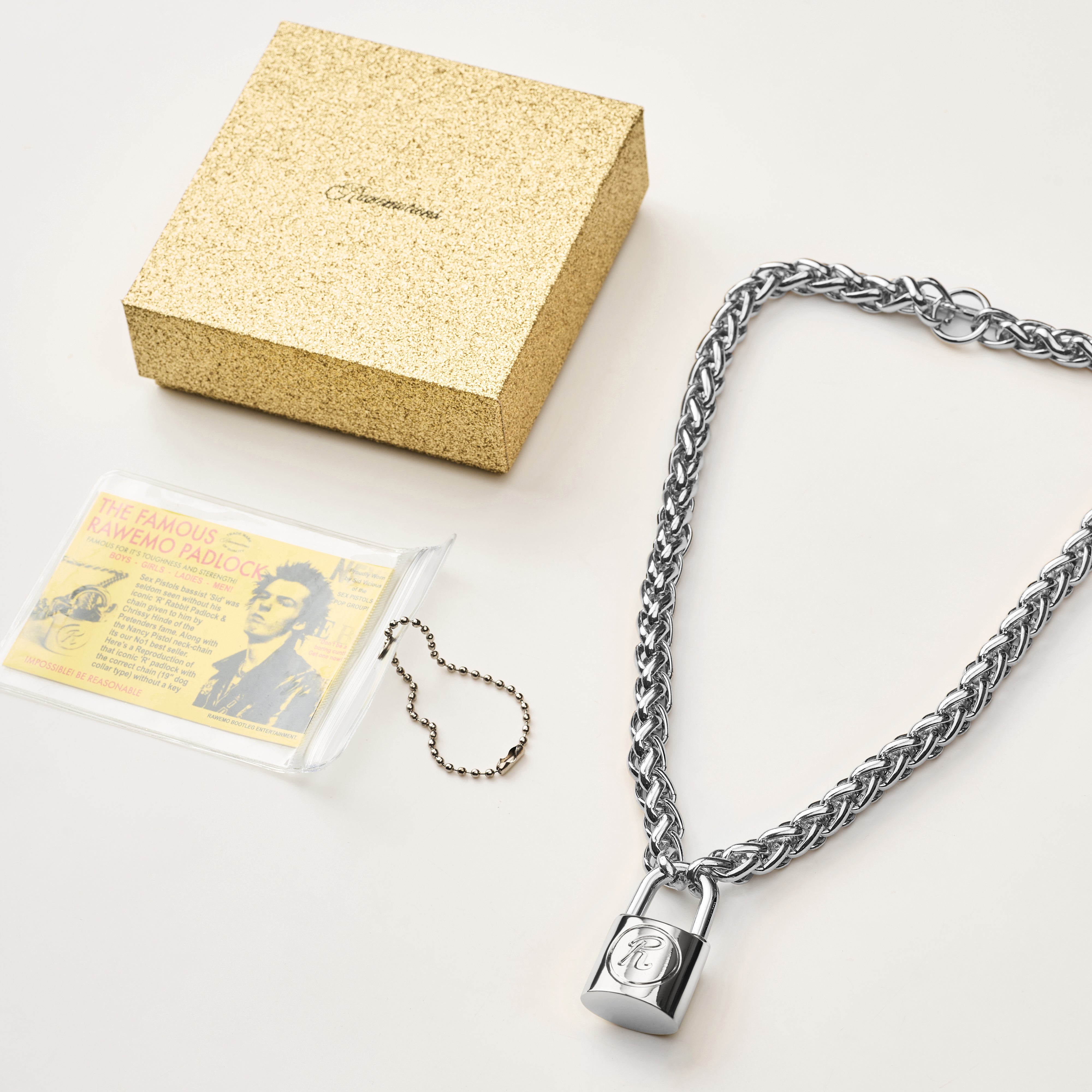Sex Pistol Bootleg R Padlock Necklace (New)