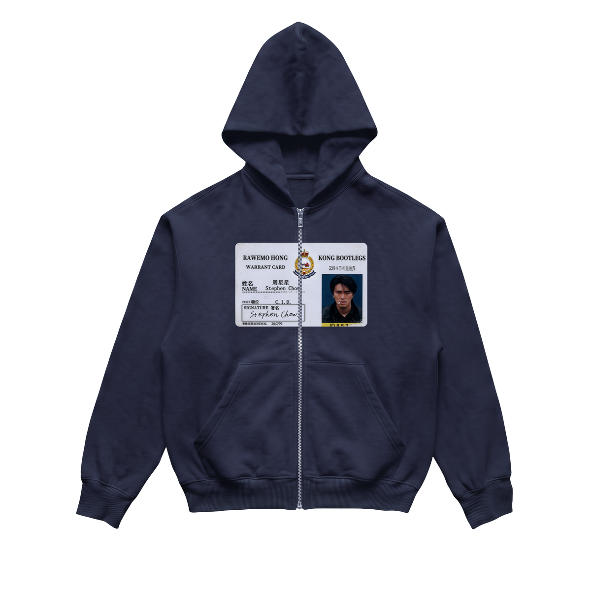 Warrant Card Zip-Up Hoodie (New)