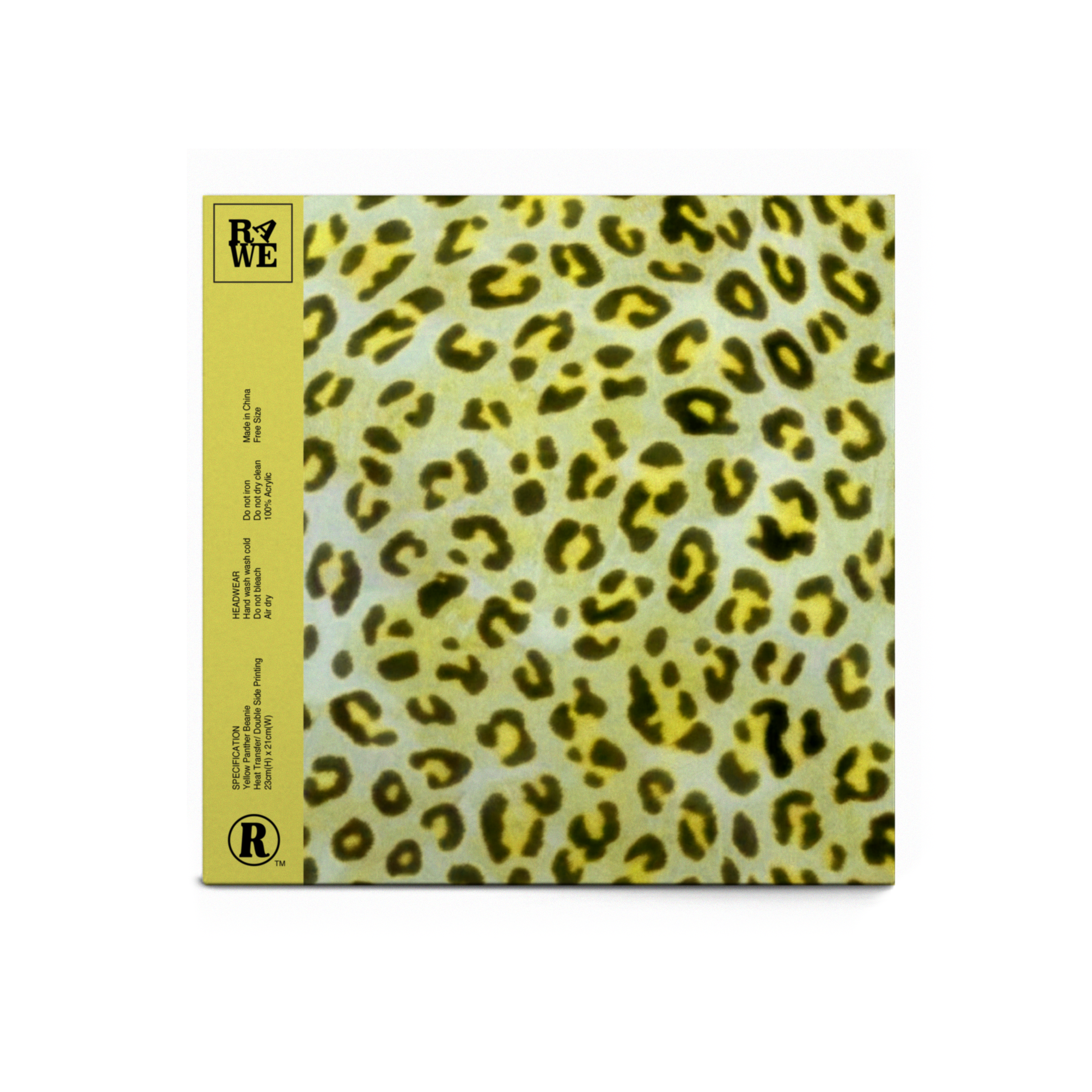 Yellow Panther Beanie (New)
