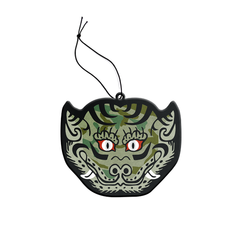 Mascot Tiger Head Cushion - Olive