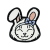Valentine Rabbit Cat LS Tee - Black (NEW)