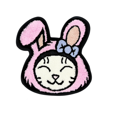 Valentine Rabbit Cat LS Tee - Black (NEW)