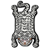 Spooky Cat Head Rug Coaster