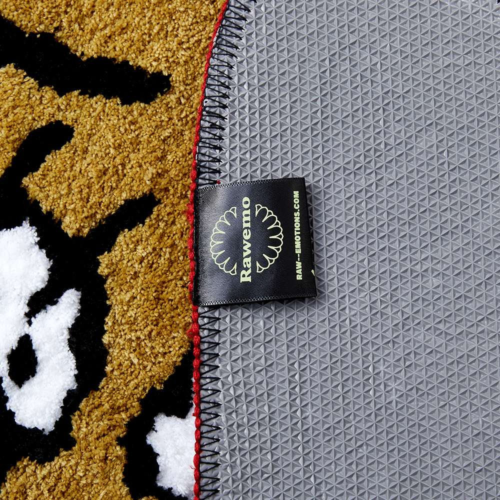 Vintage Tiger Head Door Rug